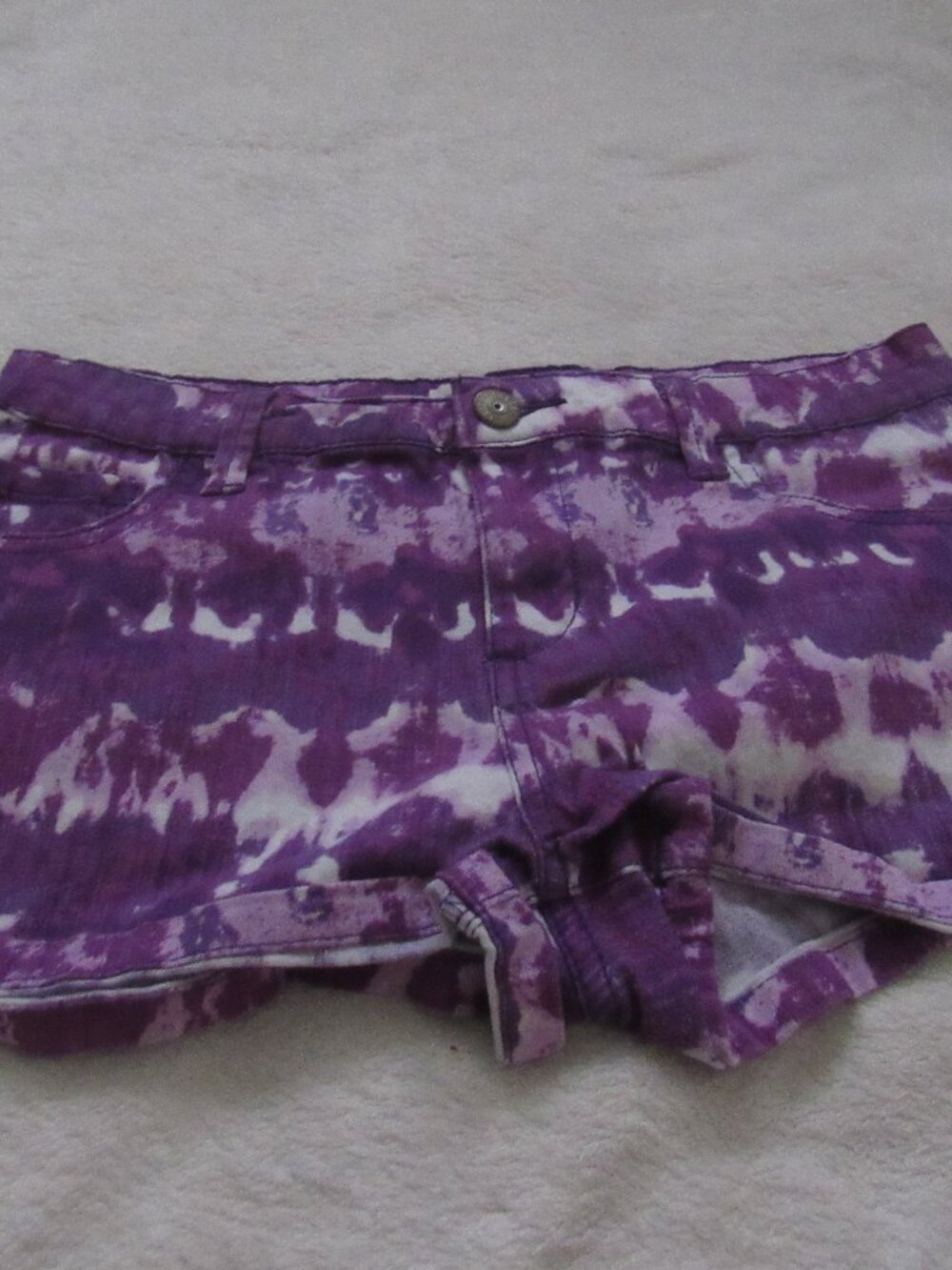 Epic Threads Purple/White Shorts Size 16 USED Kids